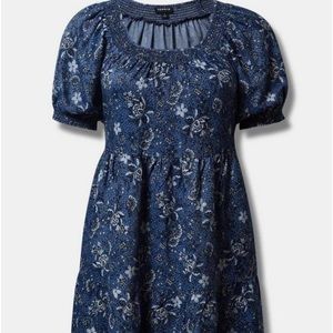Torrid Blue Floral dress